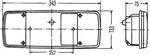 Hella Achterlicht Rem/ Knipper/ Mist/ Achteruitrij/ Reflector 5-Vaks Inbouw Links 12/24V