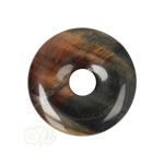 Valkenoog ( Blauwe Tijgeroog )  donut hanger Nr 9 - Ø 3 cm