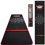 Bulls Carpet Dartmat Black Red 300x65 + oche Bulls Carpet Dartmat Black Red 300x65 + oche