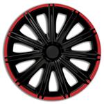 4-Delige Wieldoppenset Nero R 14-inch zwart/rood