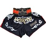 Punch Round Muay Thai Shorts kickbokshort MT10 Zwart