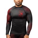 Hayabusa Geo Rash Guard L/S Zwart Rood