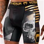 Venum Skull Compression Shorts Zwart Goud