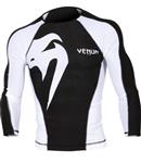 Venum Giant Rash Guard L/S Zwart Wit