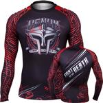 Venum Kleding Gladiator Rashguard L/S Zwart Rood