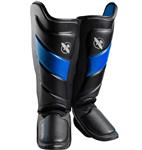 Hayabusa T3 Striking Shinguards Kickboks Scheenbeschermers Zwart Blauw