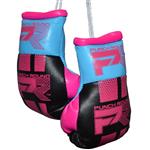 Punch Round Mini Carhanger Bokshandschoenen Zwart Roze Blauw