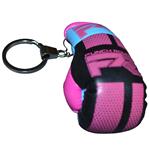 Punch Round Bokshandschoen Sleutelhanger Roze Zwart Blauw