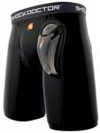 Shock Doctor SD221 Compression Short With Bio Flex Cup Tok Black