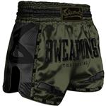 8 WEAPONS Muay Thai Short Carbon Underworld Olijfgroen