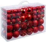 Kerstballen 100 stuks rood