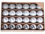 Nonmae Kerstballen 60mm  set 24 stuks zilver