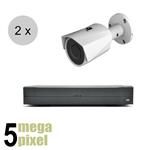 Aanbieding: EMpower 5 megapixel camerasysteem 2 x bullet camera - nachtzicht 30m - ips50