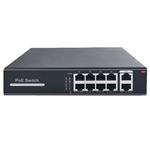 Dahua OEM PoE switch 120W - Unmanaged - 8 poorten + 2 uplink - tot 1000Mbps - SW1008POE-G-120E