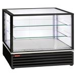 Gekoelde vitrine, en of gn, geventileerd, 3 niveaus, zwart | Diamond | VRDP-B1-R2