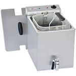 Elektrische friteuse tafelmodel 8 liter + aftapkraan | Diamond | WR-FES8-RV