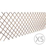 vidaXL Tuinlatwerk 5 st 180x90 cm wilg