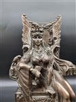 Beeld, Goddess on Throne - 28 cm - Hars