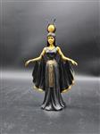 Beeld, Cleopatra Egyptian Queen - 25.5 cm - Hars