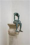 sculptuur, Modern Bronze Sculpture - Seated Bronze Sculpture - Seated Giant without base - Abstract 