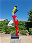 sculptuur, Abstract figure - 90 cm - Glasvezel