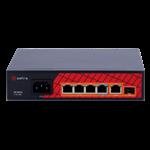 Safire PoE switch 65W - Unmanaged - 4 poorten + 2 uplink - tot 1000Mbps - SF-SW0604HIPOE-GF-65