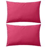 vidaXL Buitenkussens 60x40 cm roze 2 st