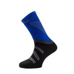 LONDRES-HARDLOOPSOKKEN-MEDIUM COMPRESSIE-KUIT SUPPORT-ANTIBACTERIËEL-BLAUW/ZWART L (42-44)