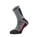 SLK 3K4 TREKKING WANDELSOKKEN - MERINO ZIJDE - ENKEL & ACHILLES SUPPORT - GRIJS/BLAUW S (36-38)