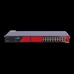 Safire PoE switch 300W - Unmanaged - 16 poorten + 3 uplink - tot 100Mbps - SF-SW1916HIPOE-HF-300