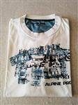 Knap Wit T-Shirt met Print - Alpine Pro XXL