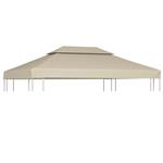 vidaXL Vervangend tentdoek prieel 310 g/m² 3x4 m beige