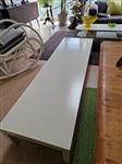 190 cm lange witte tafel