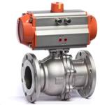 Pneumatic Actuated 2 Piece Flanged Ball Valve