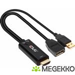 CLUB3D HDMI 2.0 TO DISPLAYPORT 1.2 4K60HZ HDR M/F ACTIVE ADAPTER Zwart