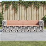 vidaXL Tuinbank schanskorfontwerp 244x71x65,5 cm massief douglashout