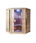 Infraroodsauna Elite Wellness Premiumline Corner 150x150x200 cm Red Cedar Hout