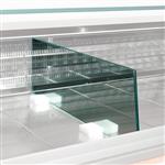 Scheiding expositie in glas (l.860mm) | Diamond | SPCR-86