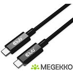 CLUB3D USB4 Gen3x2 Type-C Bi-Directional Cable 8K60Hz, Data 40Gbps, PD 240W(48V/5A) EPR M/M 2m / 6.5