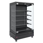 Warmte vitrine, zelfbediening, met glazen deur, op wielen - full black | Diamond | HAS10-G5