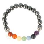 Armband chakra hematiet elastisch