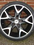 18''AEZ Y-Spoke Black Velgen en Banden Steek 5x112