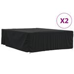 vidaXL Tuinmeubelhoezen 2 st 350x260x90 cm 420D oxford stof zwart