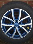 17 Dezent Blauw velgen banden Dunlop Winter 5x112