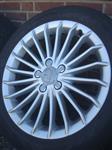 17’’Origineel Audi luxury line Velgen banden 5x112