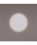 Spiegel Hipp Design SPV 13500 BL Rond Met Verlichting Incl. Spiegelverwarming en Mat Zwart Frame (Al