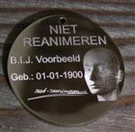 Niet reanimeren penning / DNR / CBT code 1