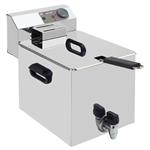 Elektrische friteuse tafelmodel 8 liter + aftapkraan | Diamond | WR-EF08-S8