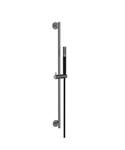 Glijstangset BWS Moran Met Staafhanddouche 1 Stand 150 cm Gunmetal/Mat Zwart