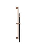 Glijstangset BWS Moran Met Staafhanddouche 1 Stand 150 cm Geborsteld Brons Koper/Mat Zwart